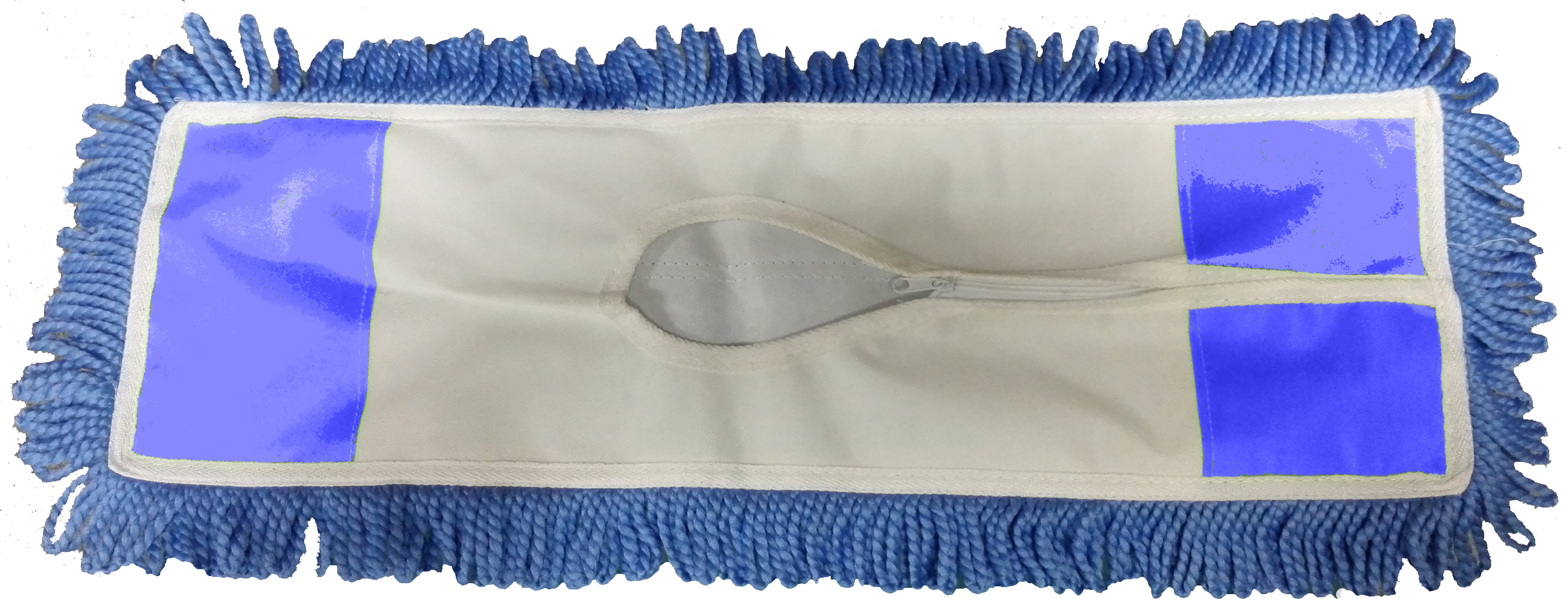 (image for) 18 x 5 Blue Microfiber Dust Mop Head, case of 12
